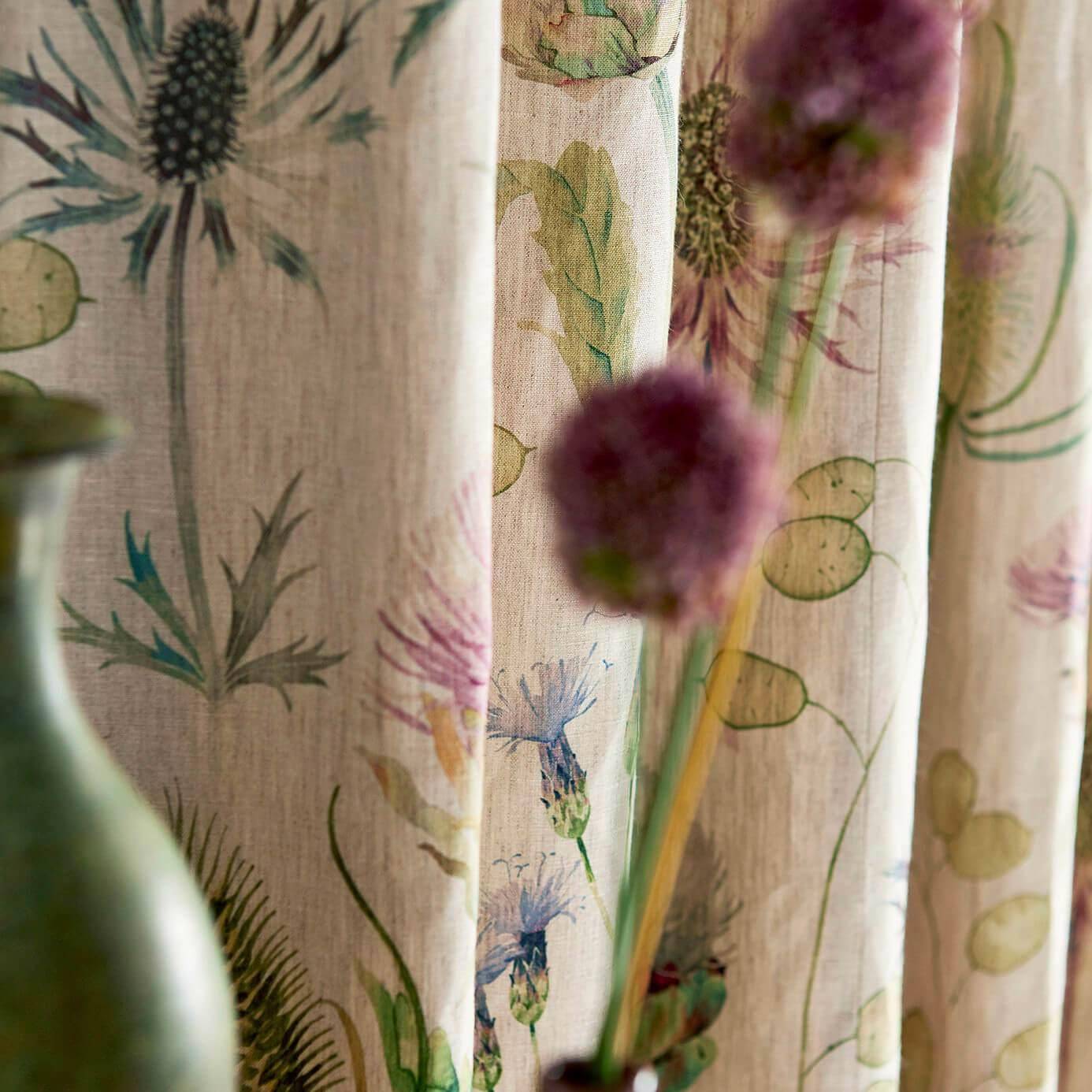 Sanderson Thistle Garden Linen