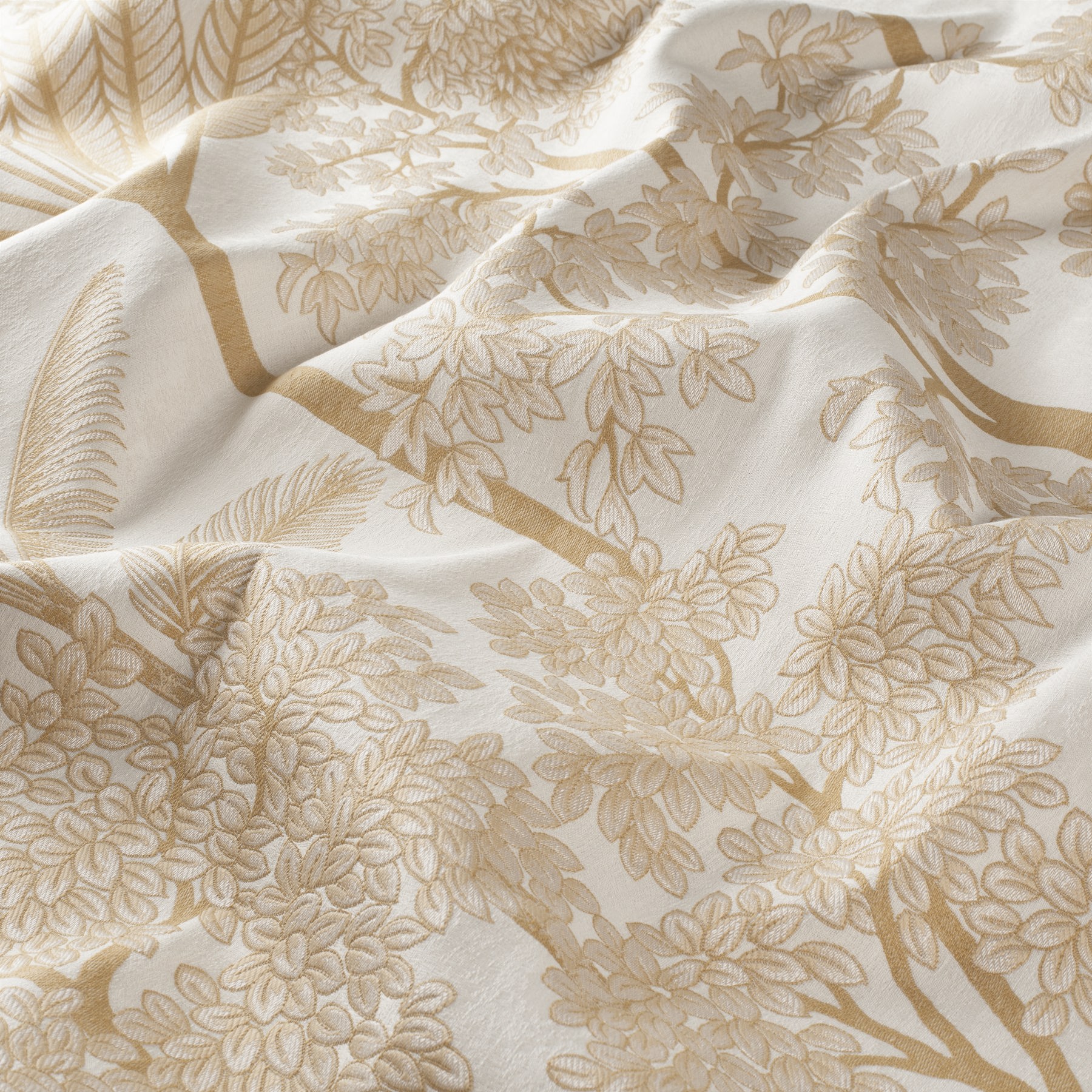 JAB Whisper Wood – Vorhangstoff mit Floralem Muster