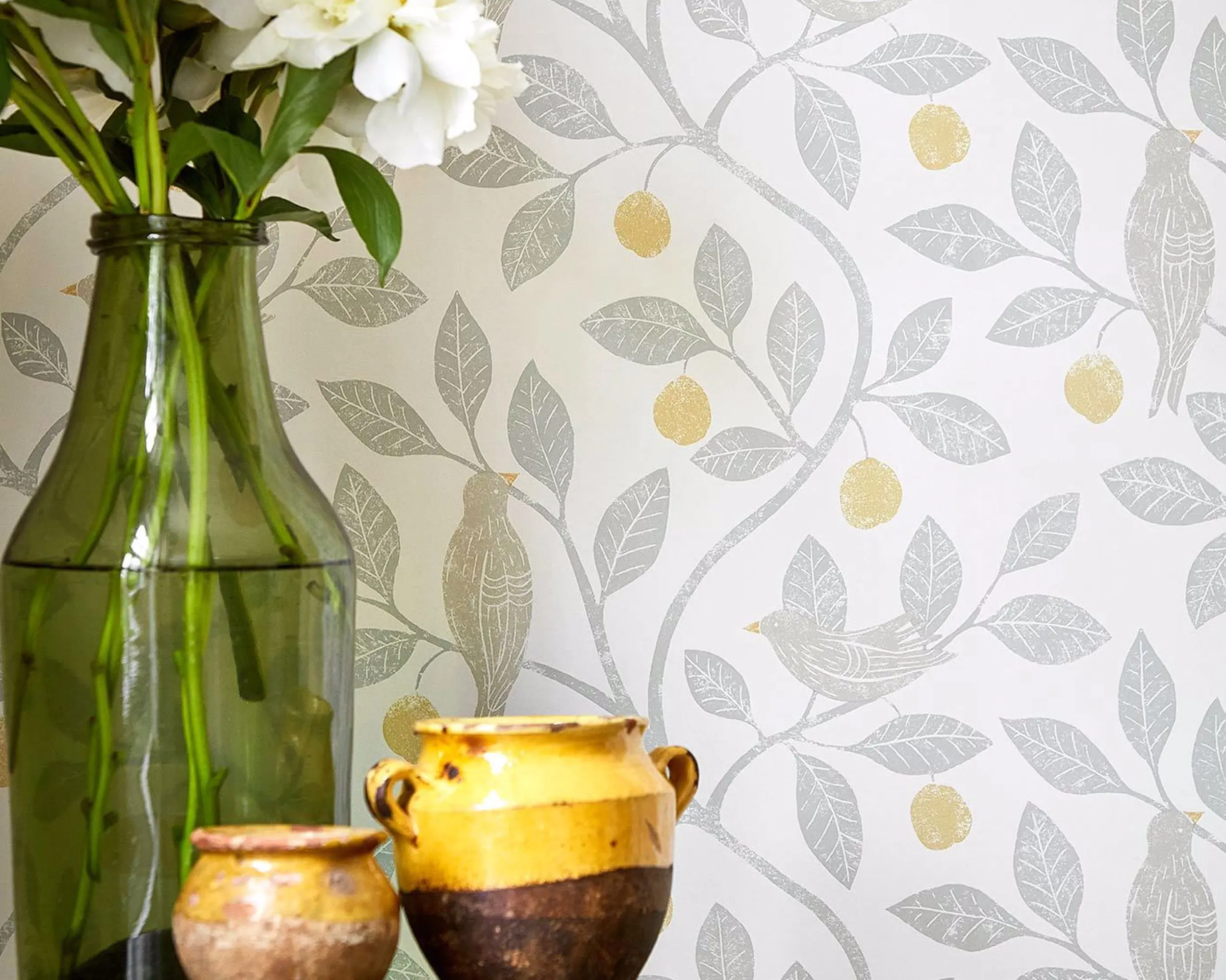Sanderson Damson Tree Wallpaper