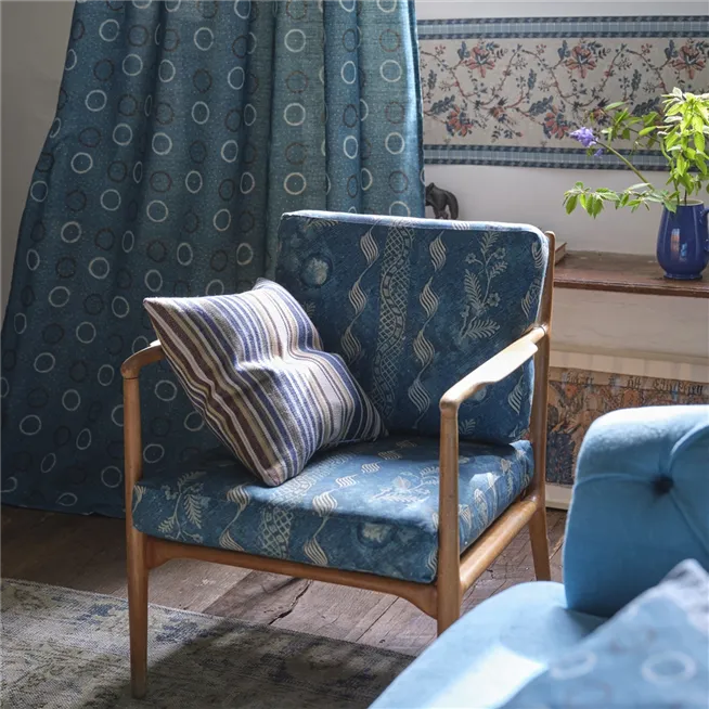John Derian Indigo Floral