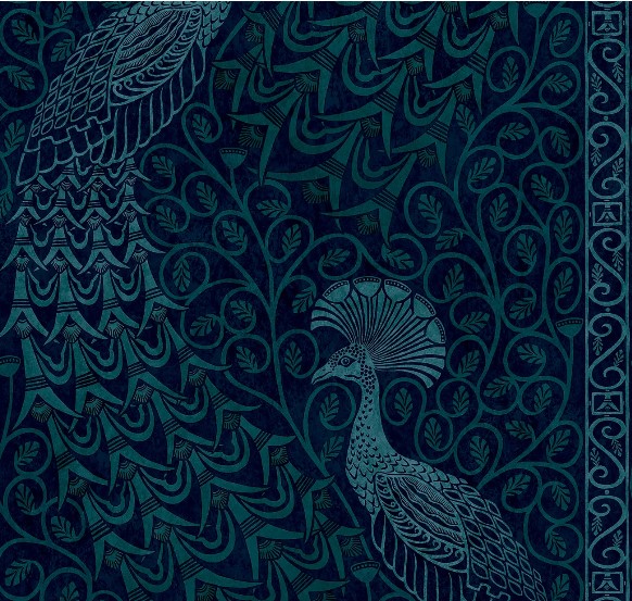 Metallic Petrol on Ink