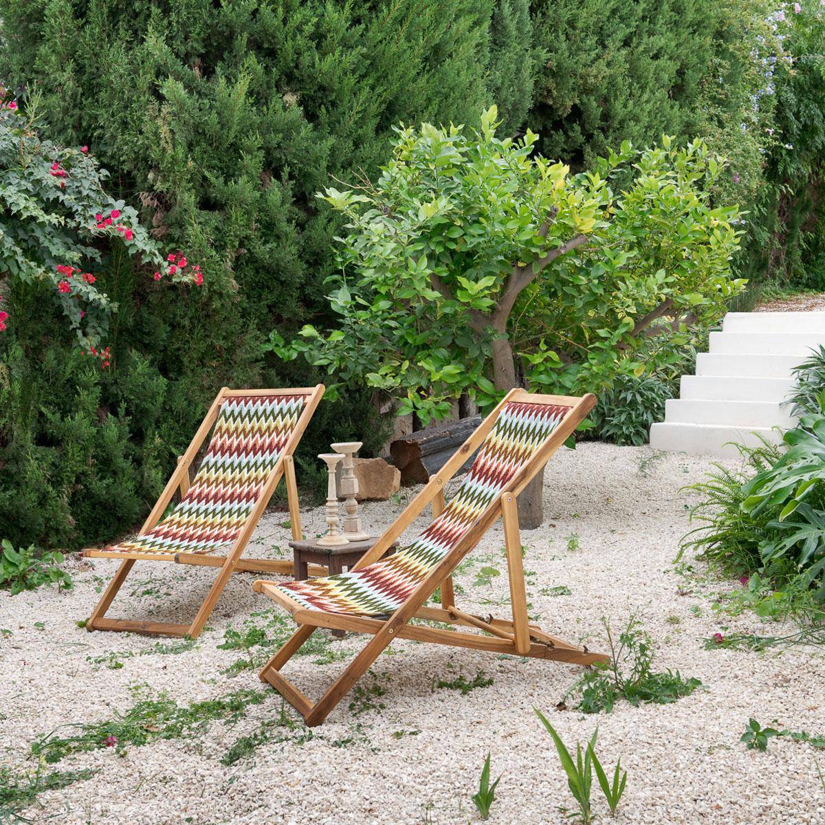 Alhambra Ola - Outdoor Stoff mit Zickzackmustern