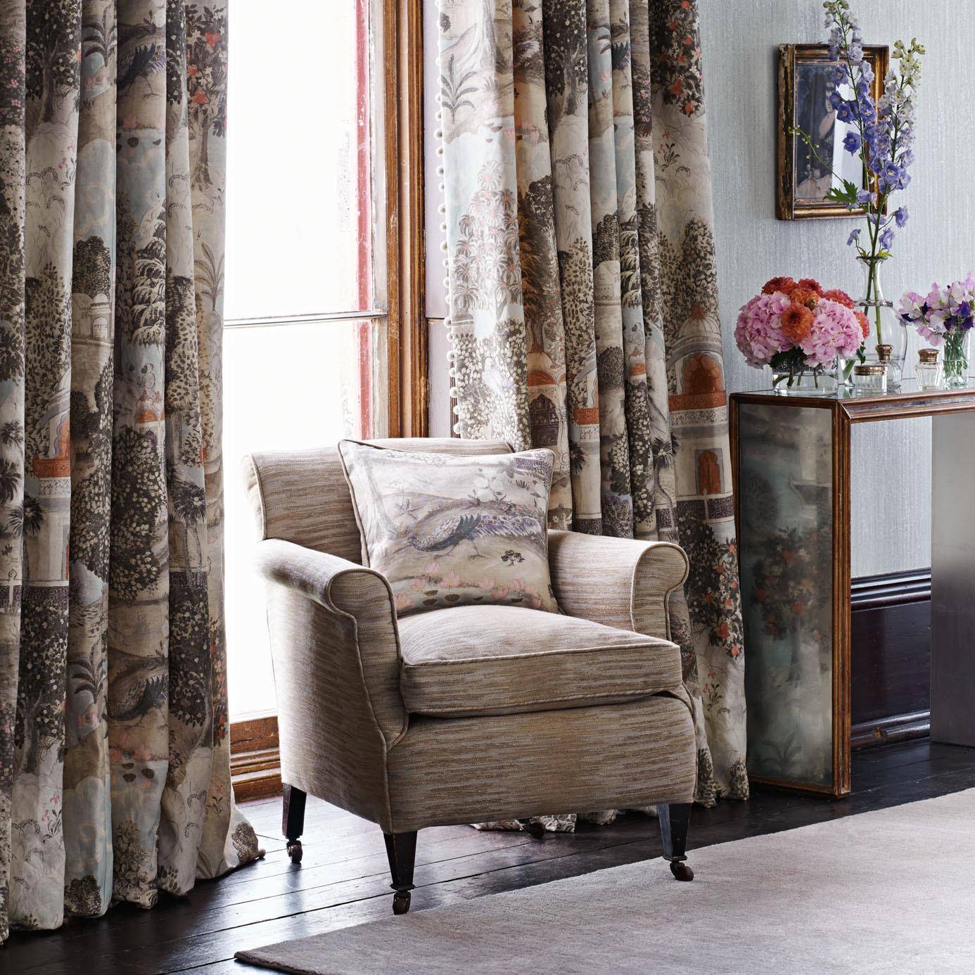 Zoffany Peacock Garden Velvet