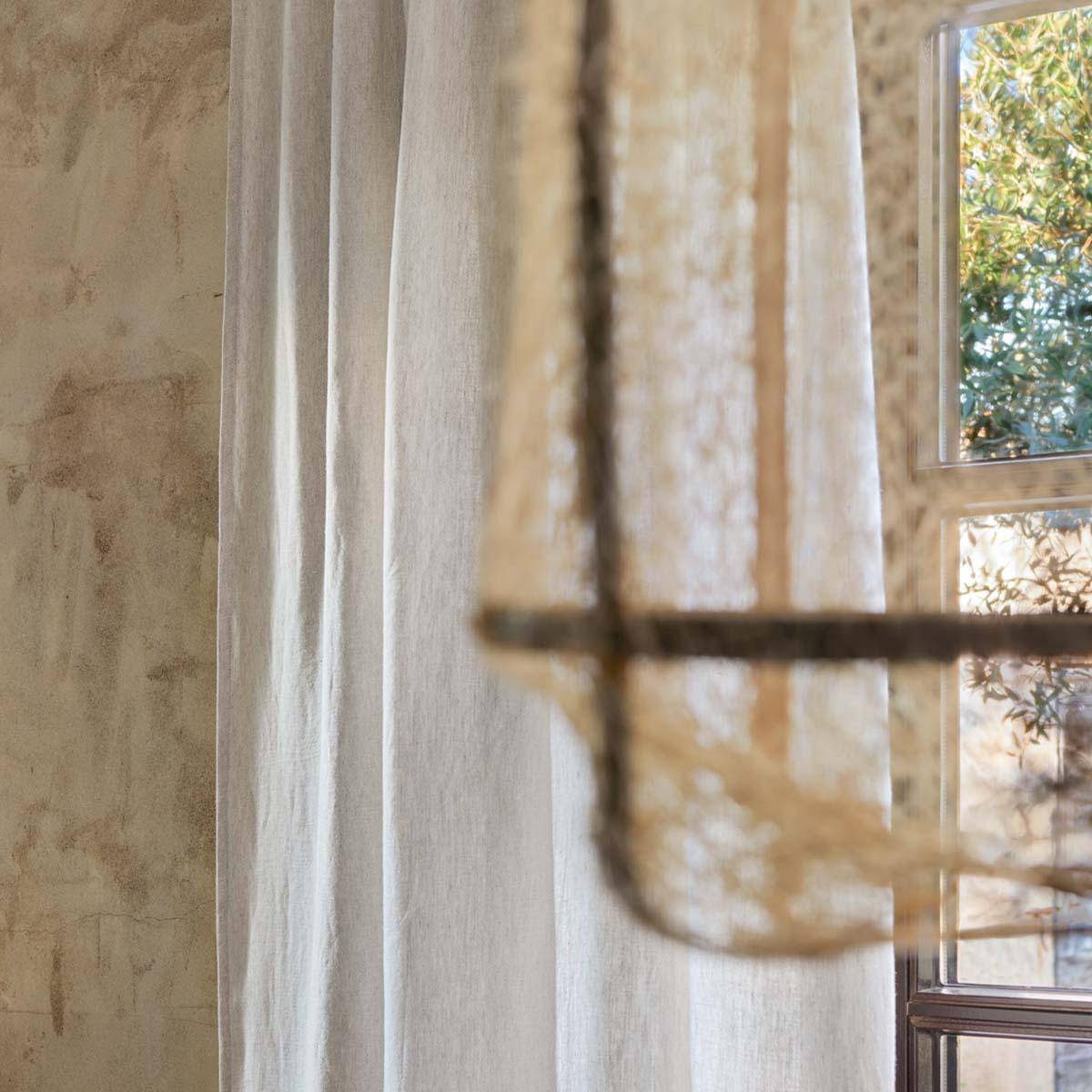 Alhambra Avena - luxuriöser Vorhangstoff aus Leinen