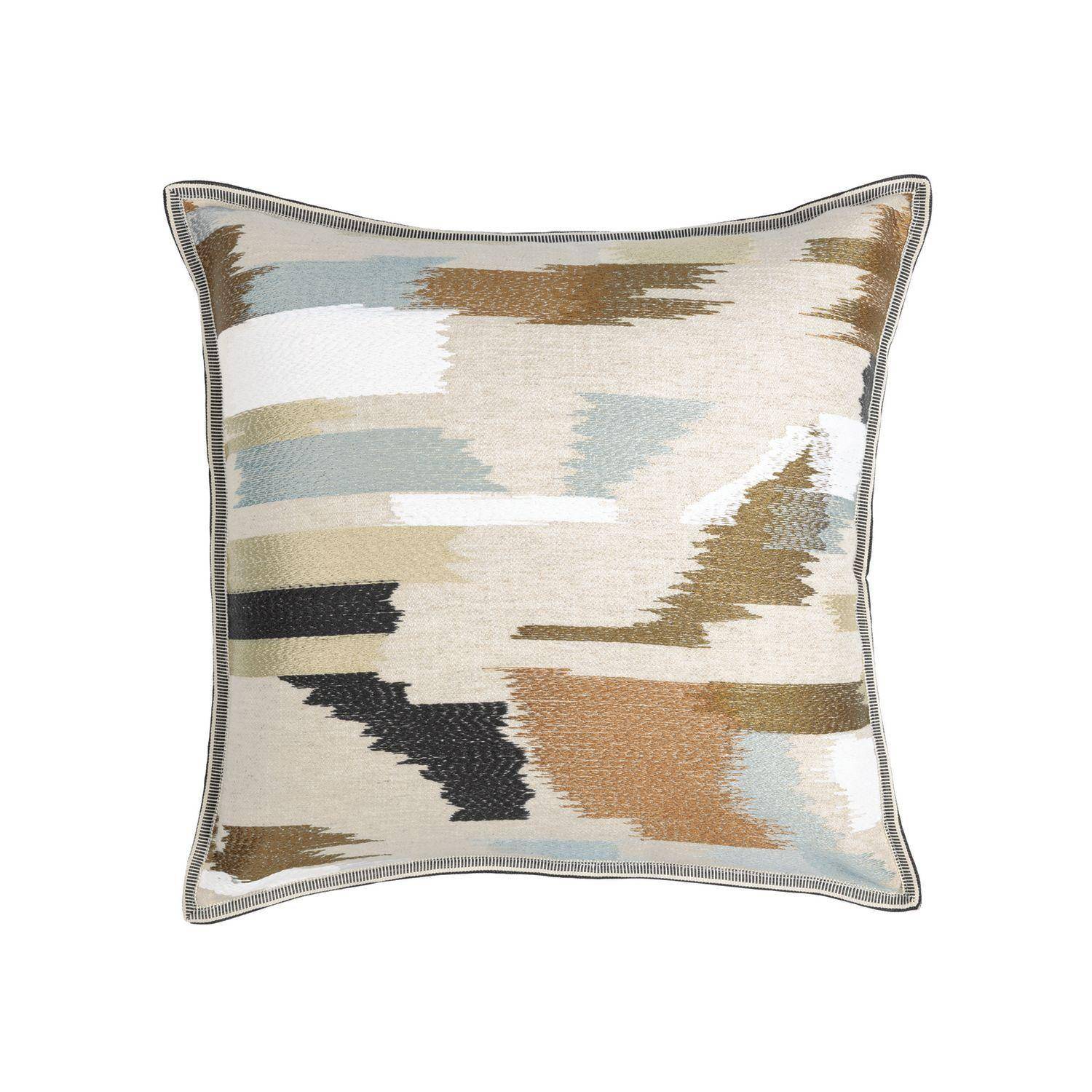 Casamance Benang Multico neutre 45x45 cm - Quadratischer Kissenbezug