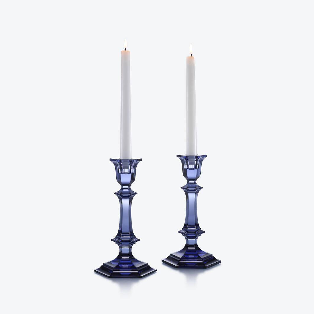 Baccarat Harcourt Kerzenleuchter 2-er Set Midnight