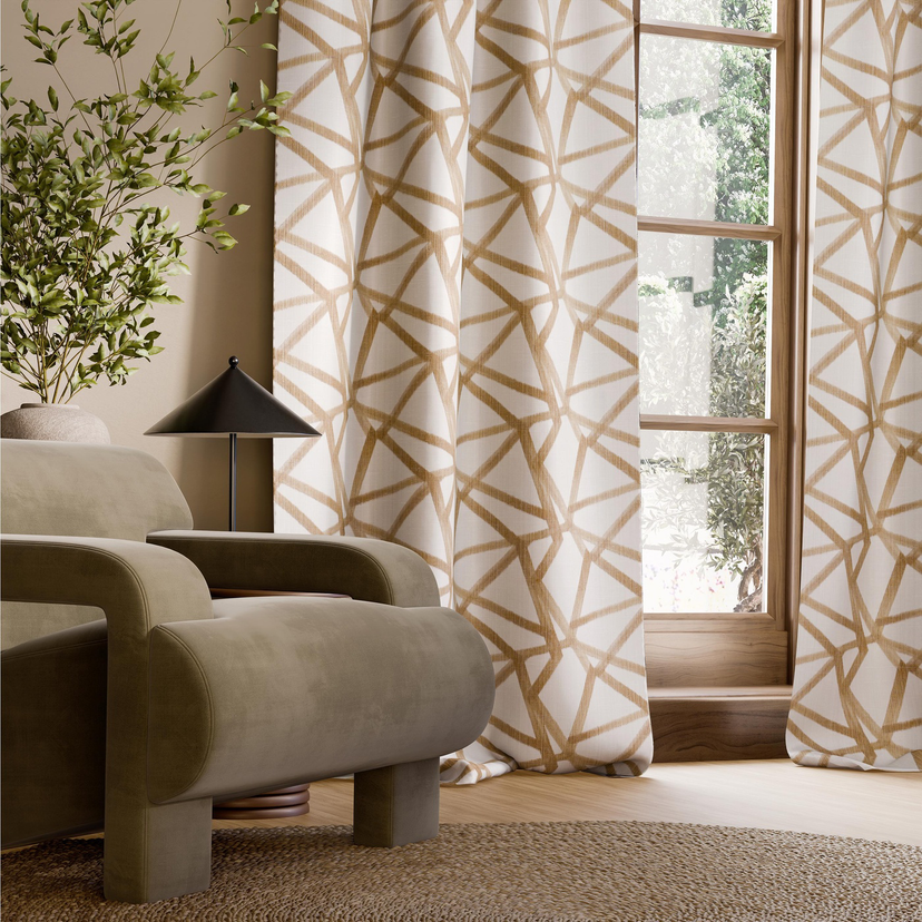 Harlequin Sumi Ikat - Dekostoff mit handgedruckter Optik