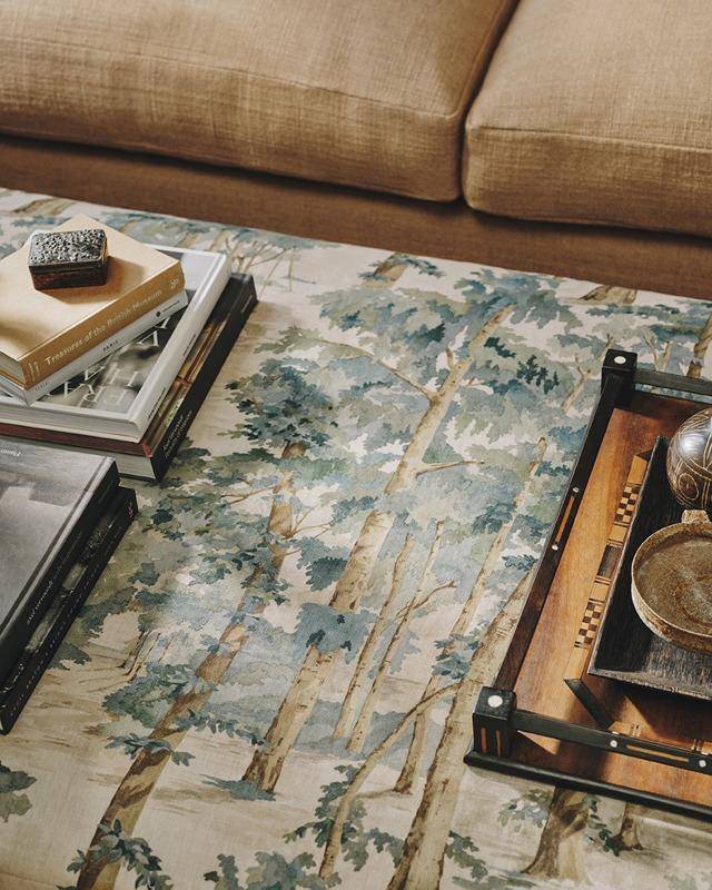 Colefax and Fowler Birchwood | Druckstoff mit Waldmotiv