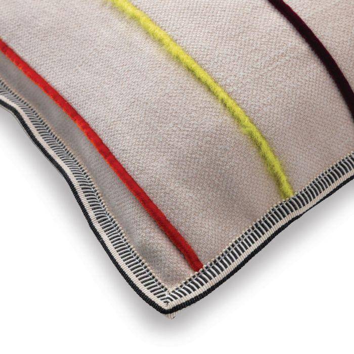 Casamance Killin Orange vert 30x50 cm - Gestreifter Kissenbezug