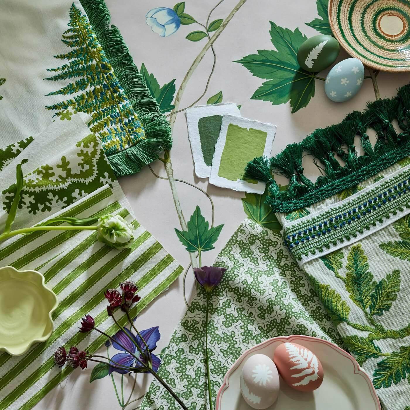 Sanderson Fernery Embroidery  