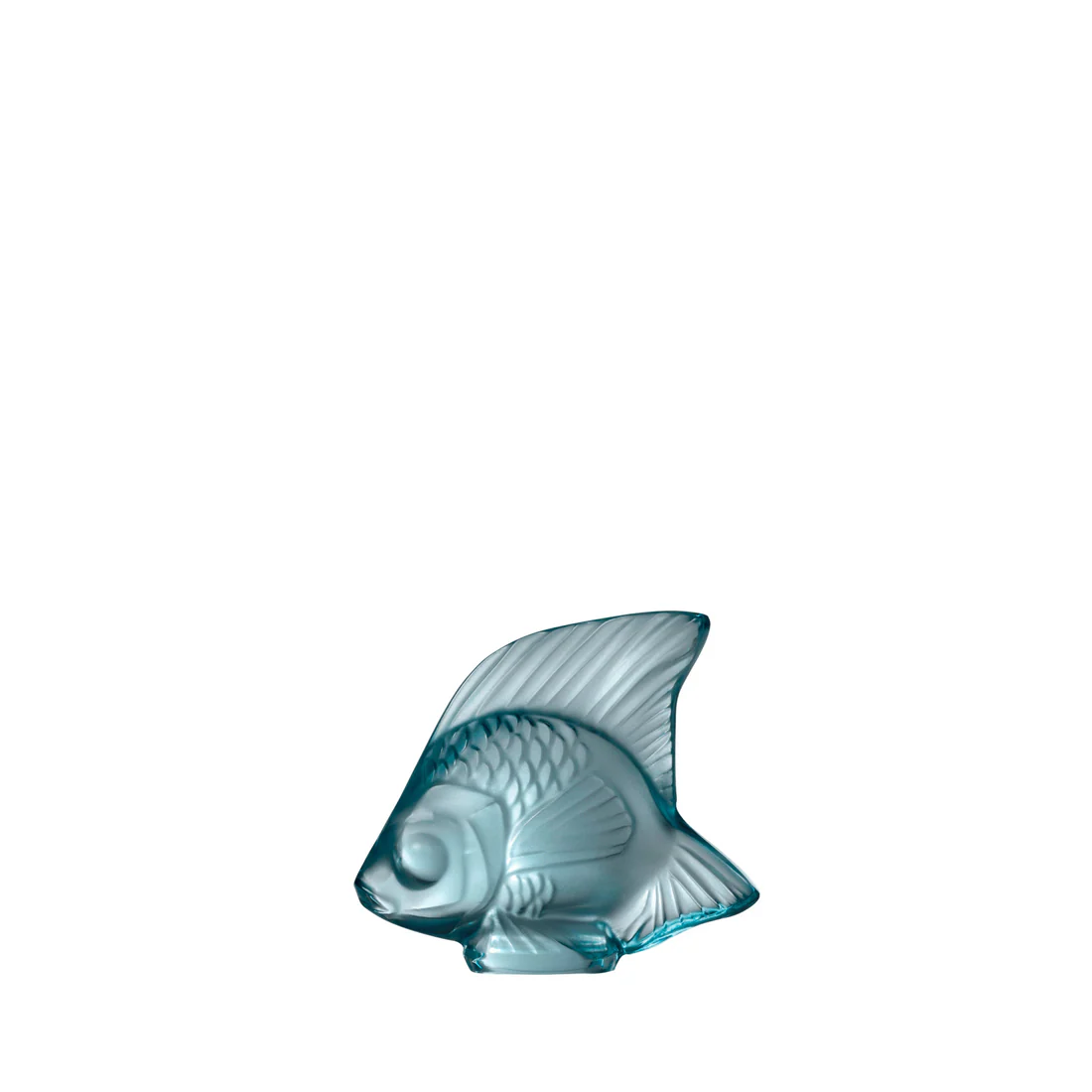 Lalique Fish Sculpture - Persepolis Blue