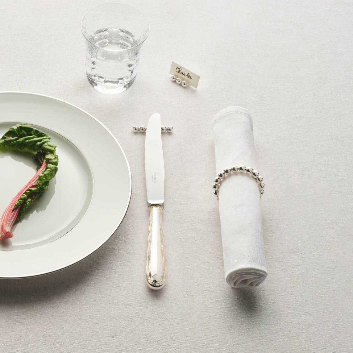 Christofle Perles Serviettenring 2-er Set versilbert