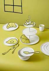 KPM Berlin LAB Schalen-Etagere aus Porzellan, 3-teilig