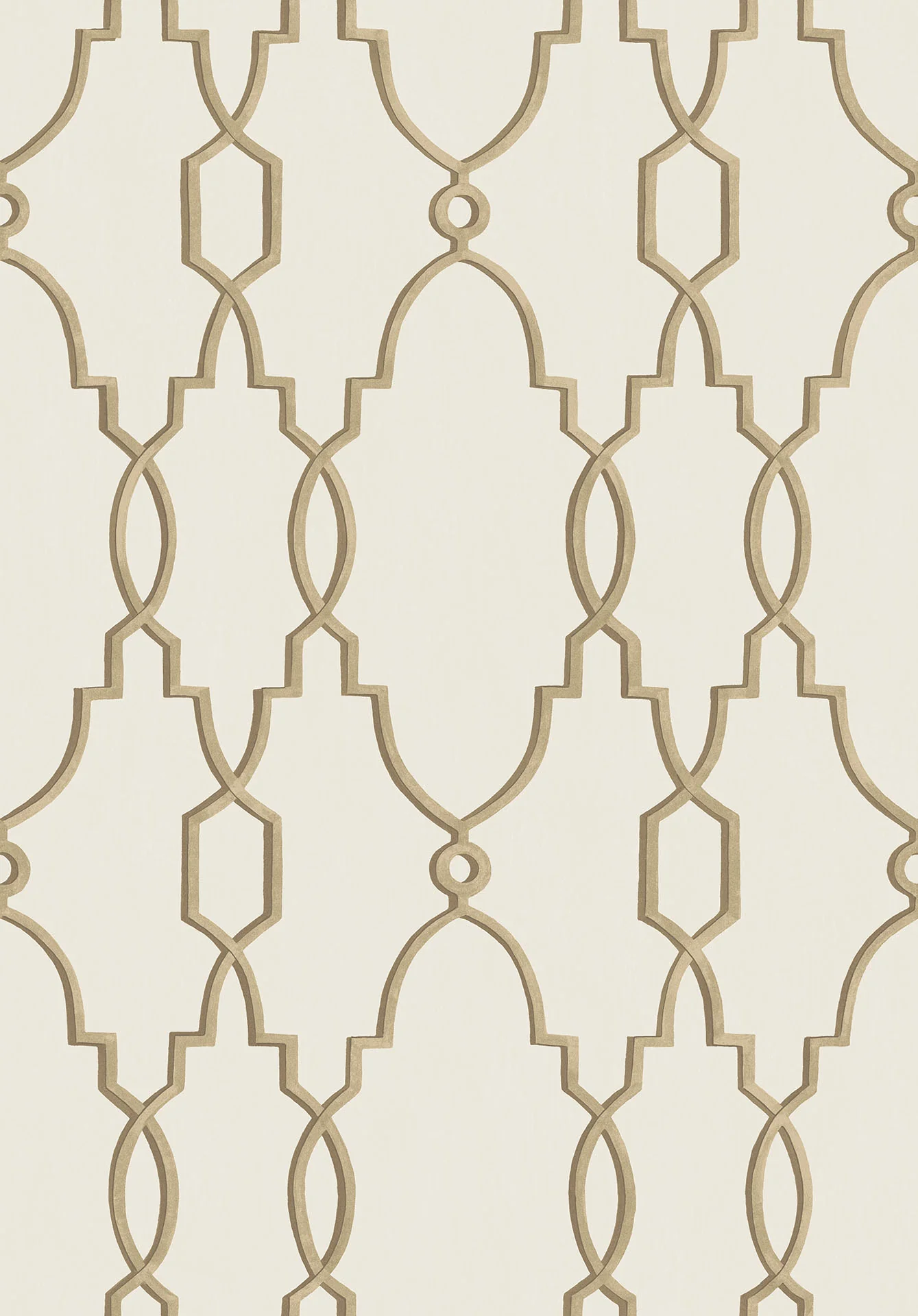 Metallic Antique Gold on White