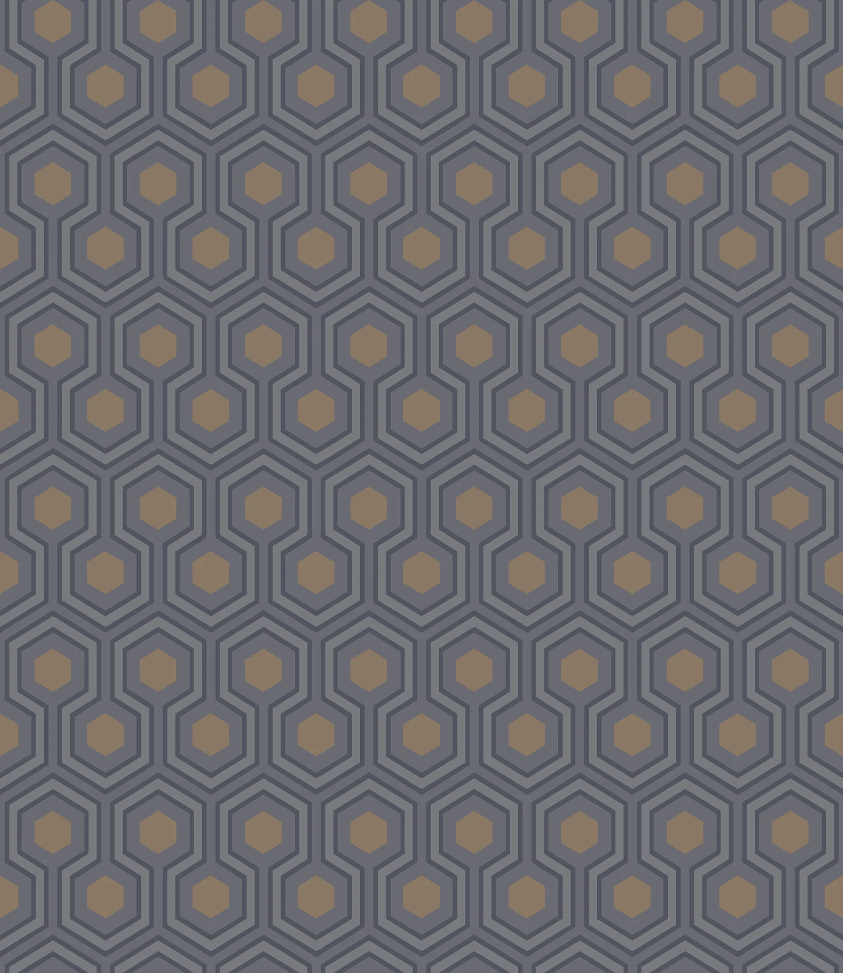 Soot & Metallic Bronze on Slate Grey