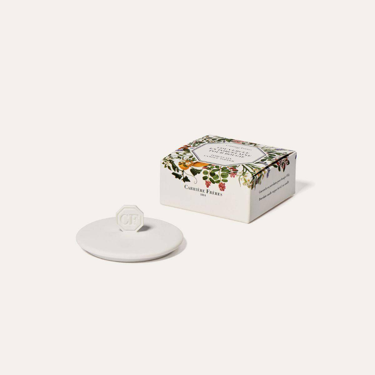Carrière Frères White Porcelaine Topper