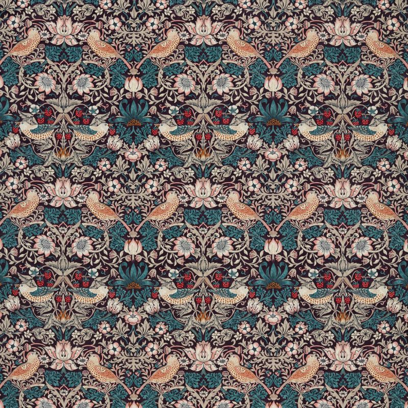 Morris & Co Strawberry Thief Velvet  