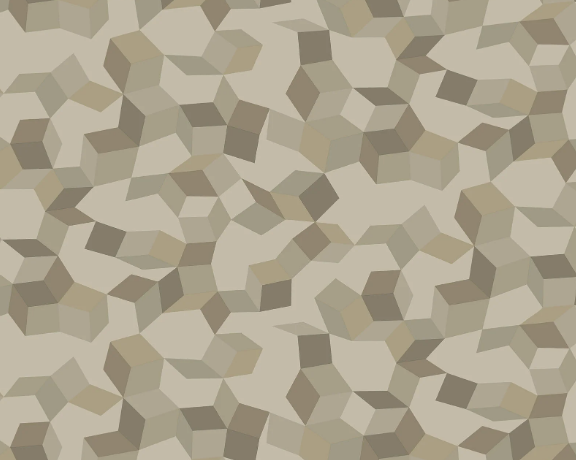 Metallic Gilver on Taupe