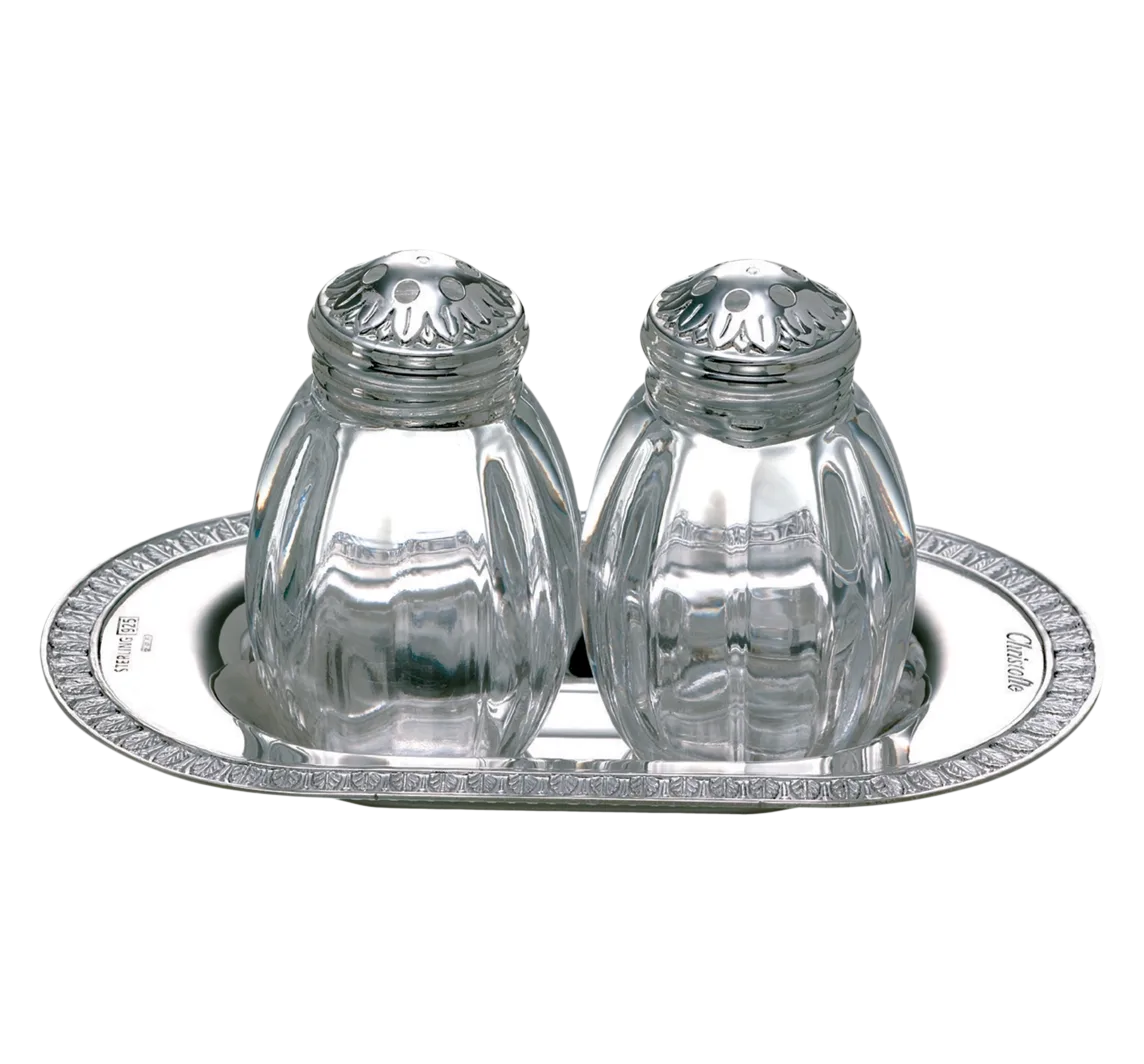 Christofle Malmaison Silver-Plated Salz & Pfeffer Streuer Set