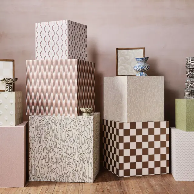 Harlequin Blenets Check Wallpaper