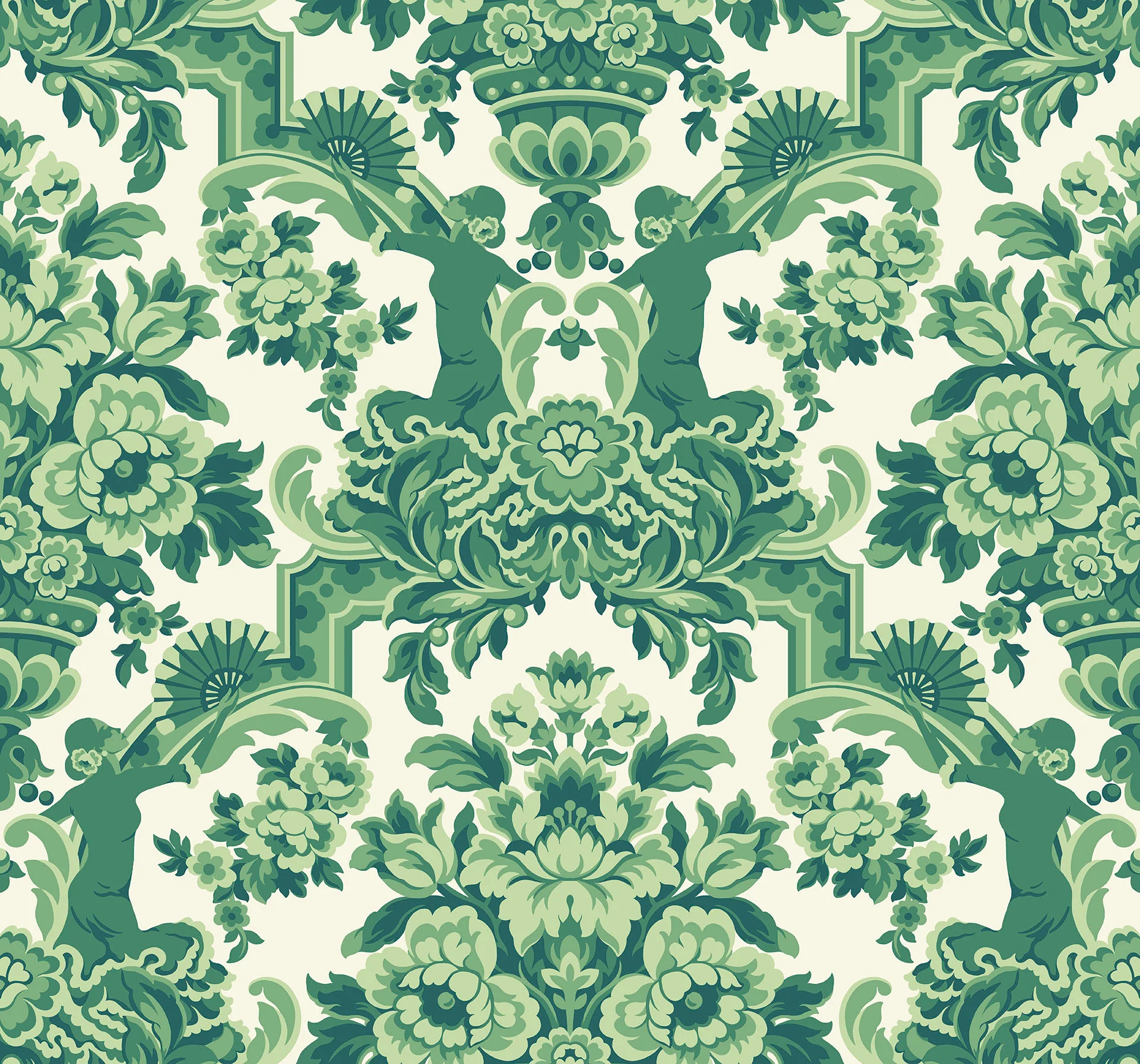 Forest Green on White