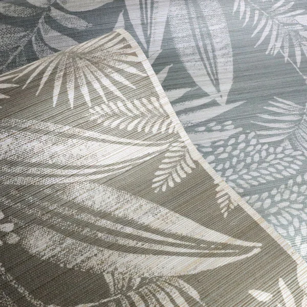 Casamance Mandrare - Sisaltapete mit Pflanzenmotiv