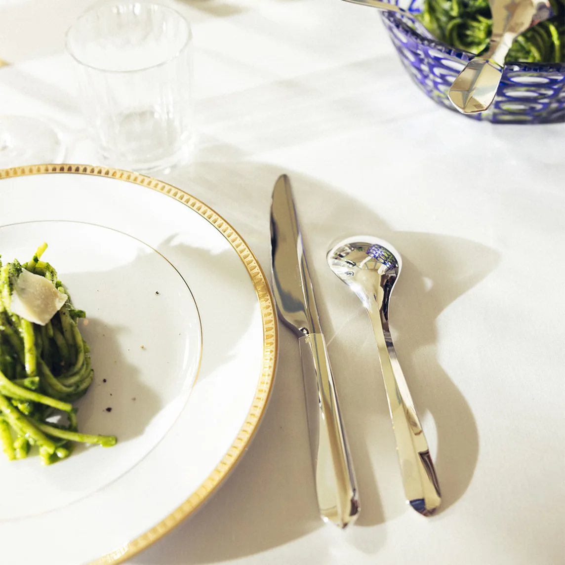 Christofle Infini Tafelmesser gezahnt versilbert