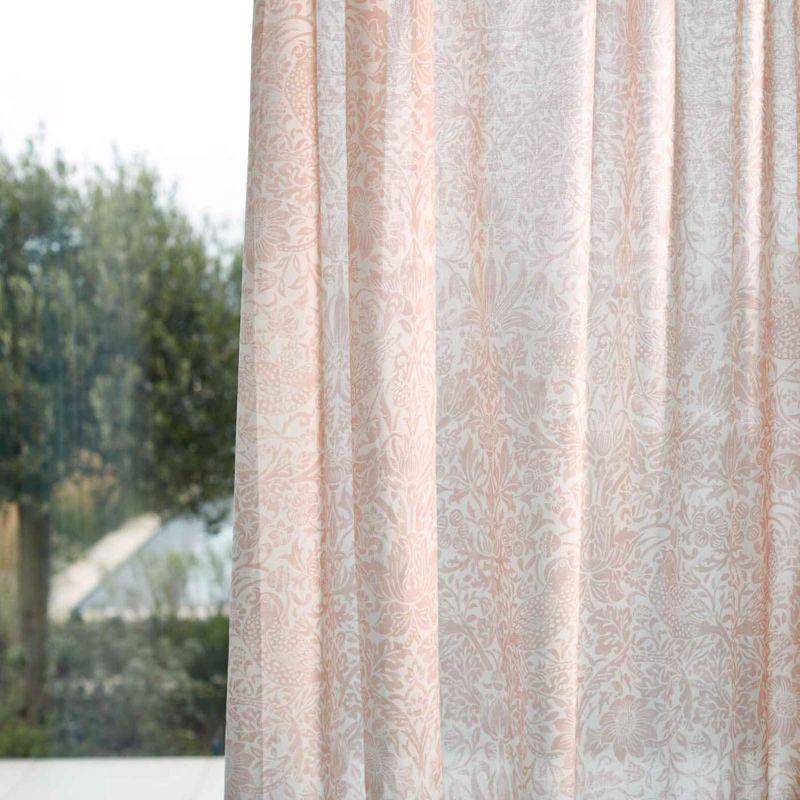 Morris & Co Pure Strawberry Thief Sheer Wide Width 