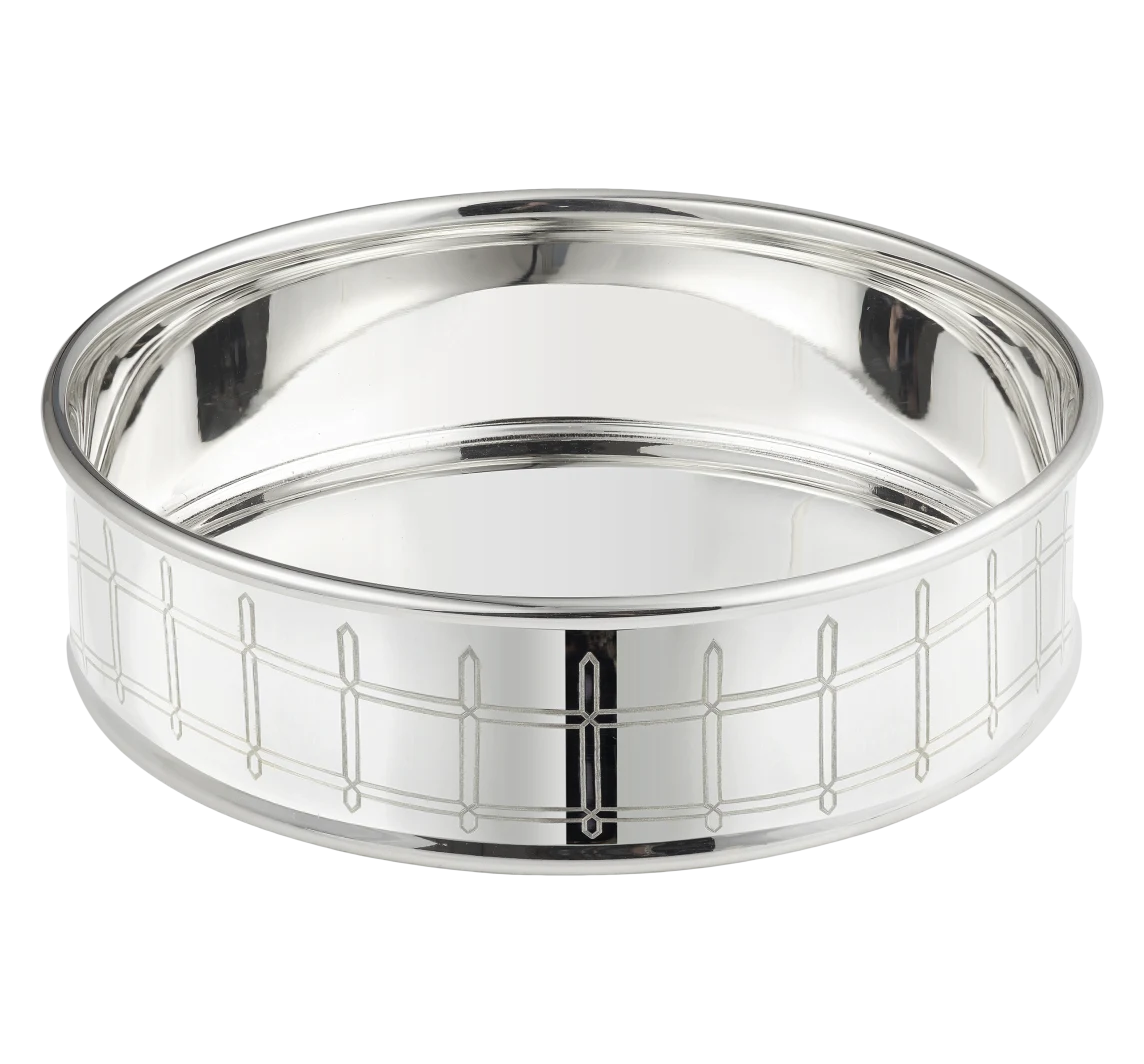 Christofle Graphik Untersetzer Flschen versilbert