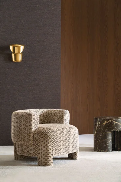 Casamance Tendresse -Tapete mit textiler Struktur