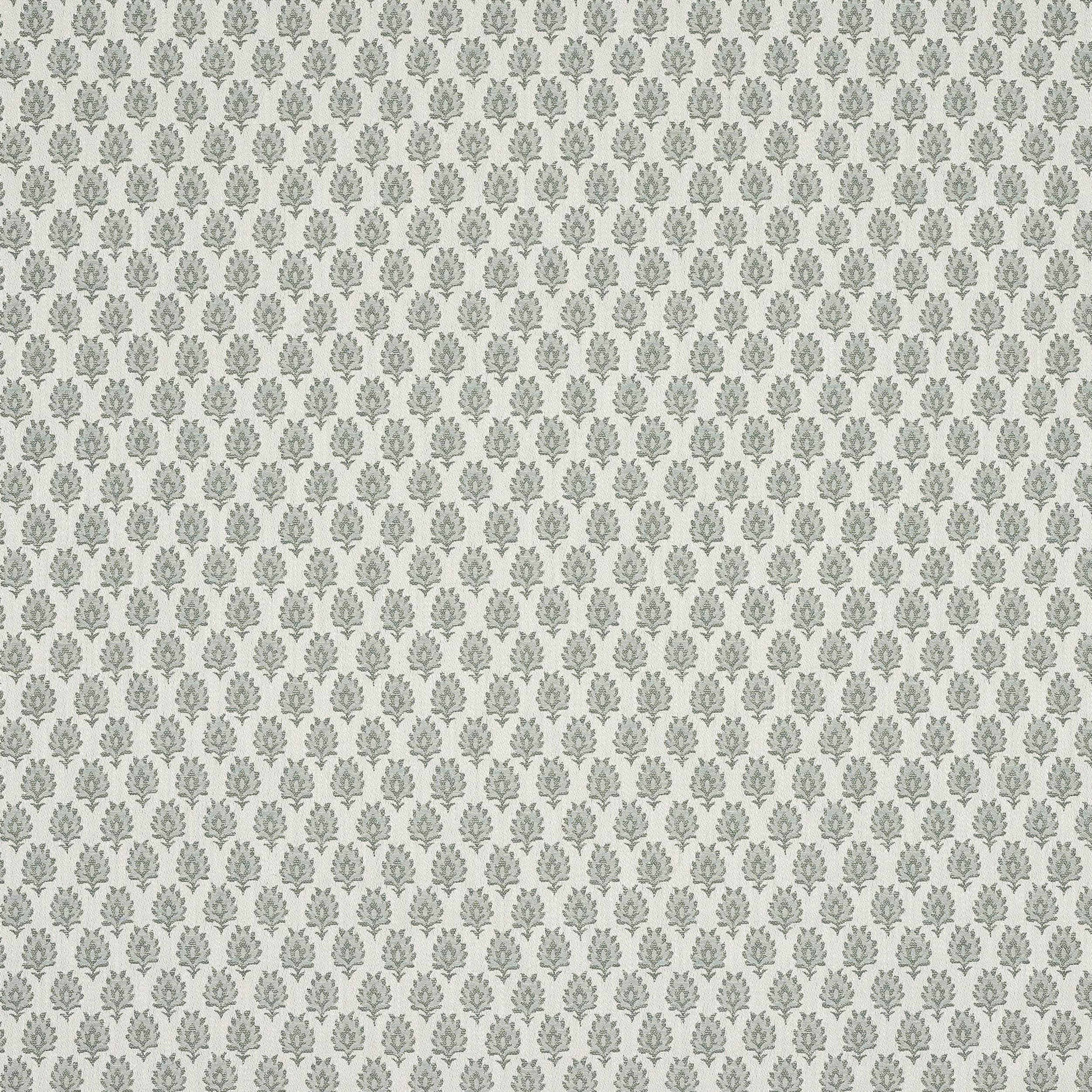 Colefax and Fowler Celeste | Bezugsstoff mit Blattmotiv