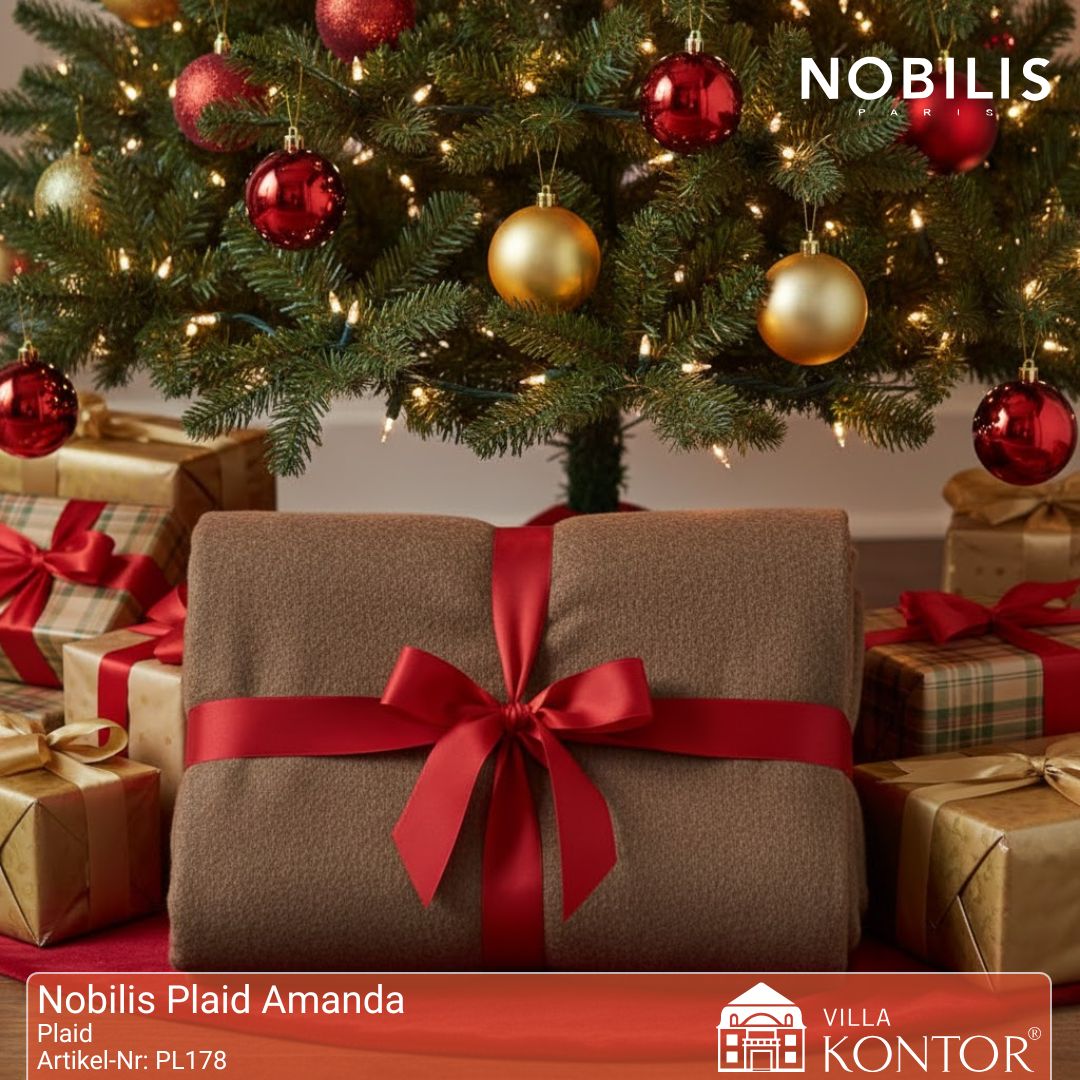 Nobilis Plaid Amanda – elegantes Plaid für Sofa oder Sessel