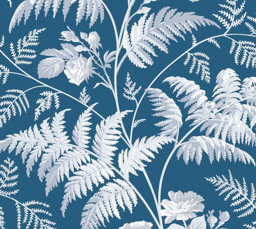 White & Ice Blue on Denim