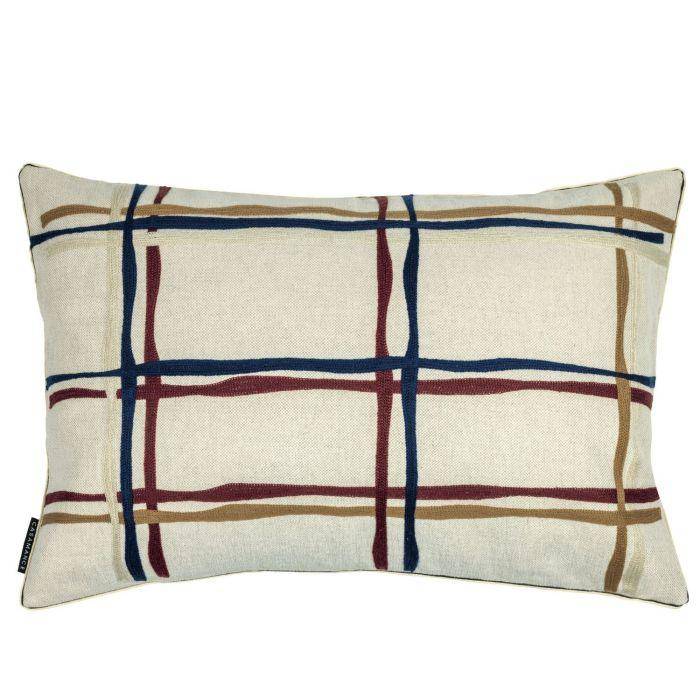 Casamance Oban Bleu aubergine 40x60cm