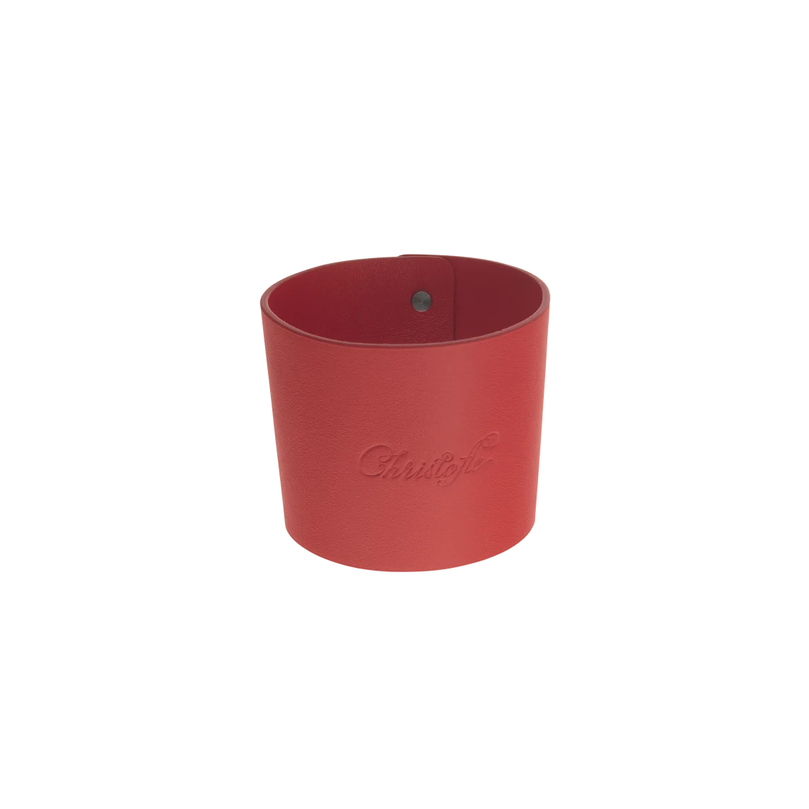 Christofle Ledermanschette Rot