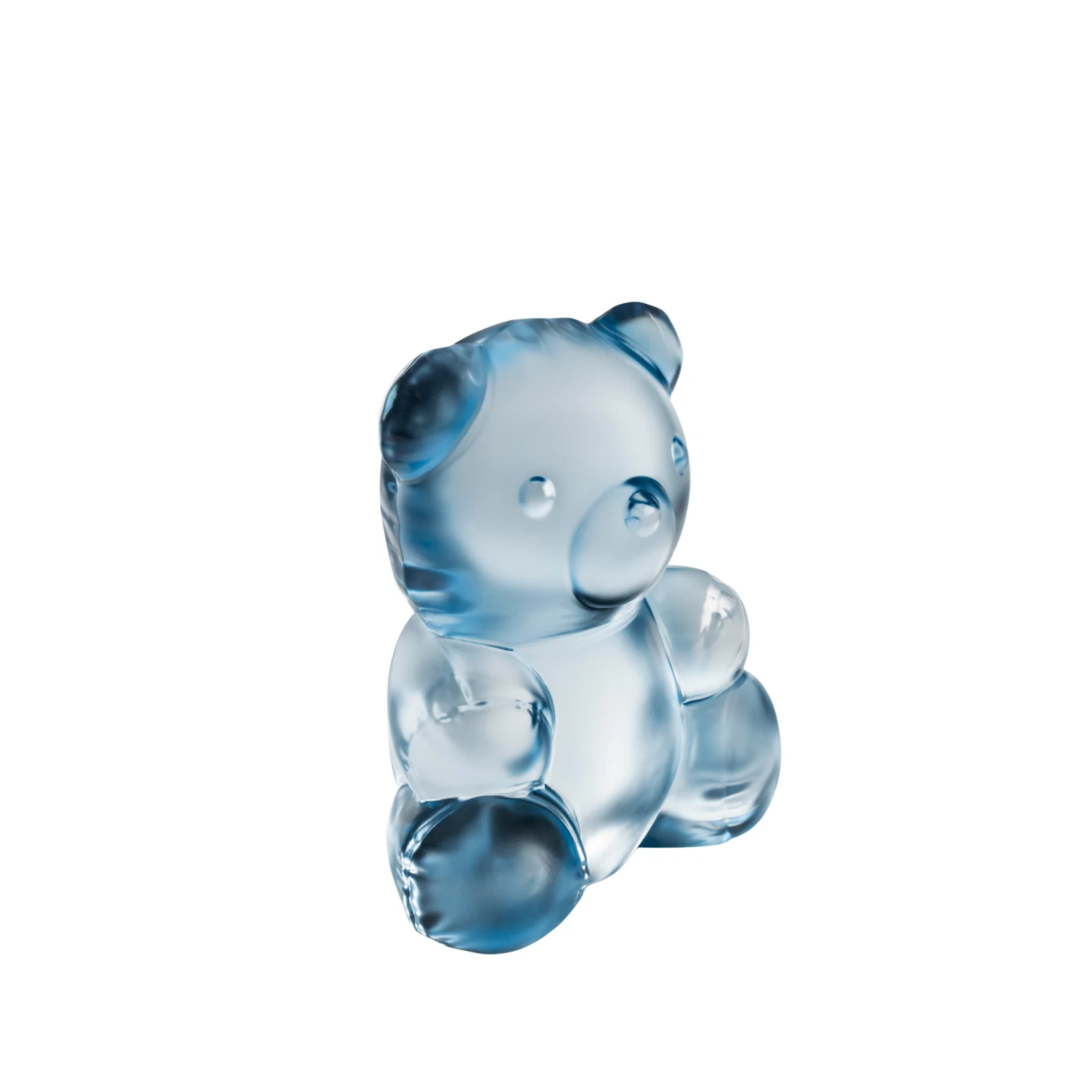 Lalique Teddy Air Large Blue Luster - große Kristallskulptur