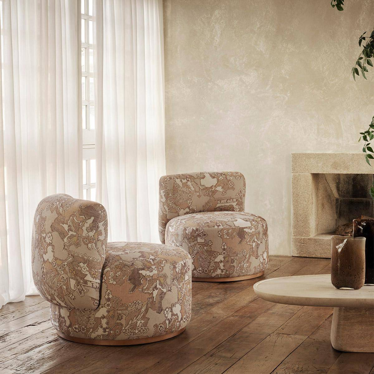 LIZZO Corbett Jacquardstoff mit orientalischem Naturmotiv