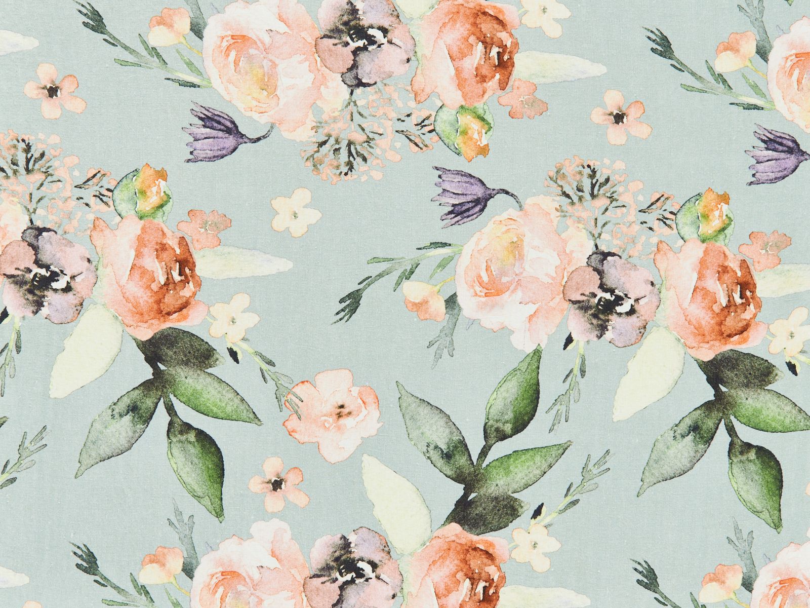 Etamine Fleurs fauves