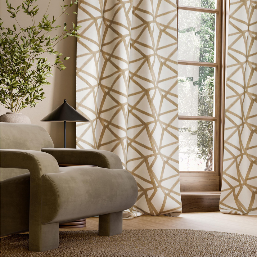 Harlequin Sumi Ikat - Dekostoff mit handgedruckter Optik