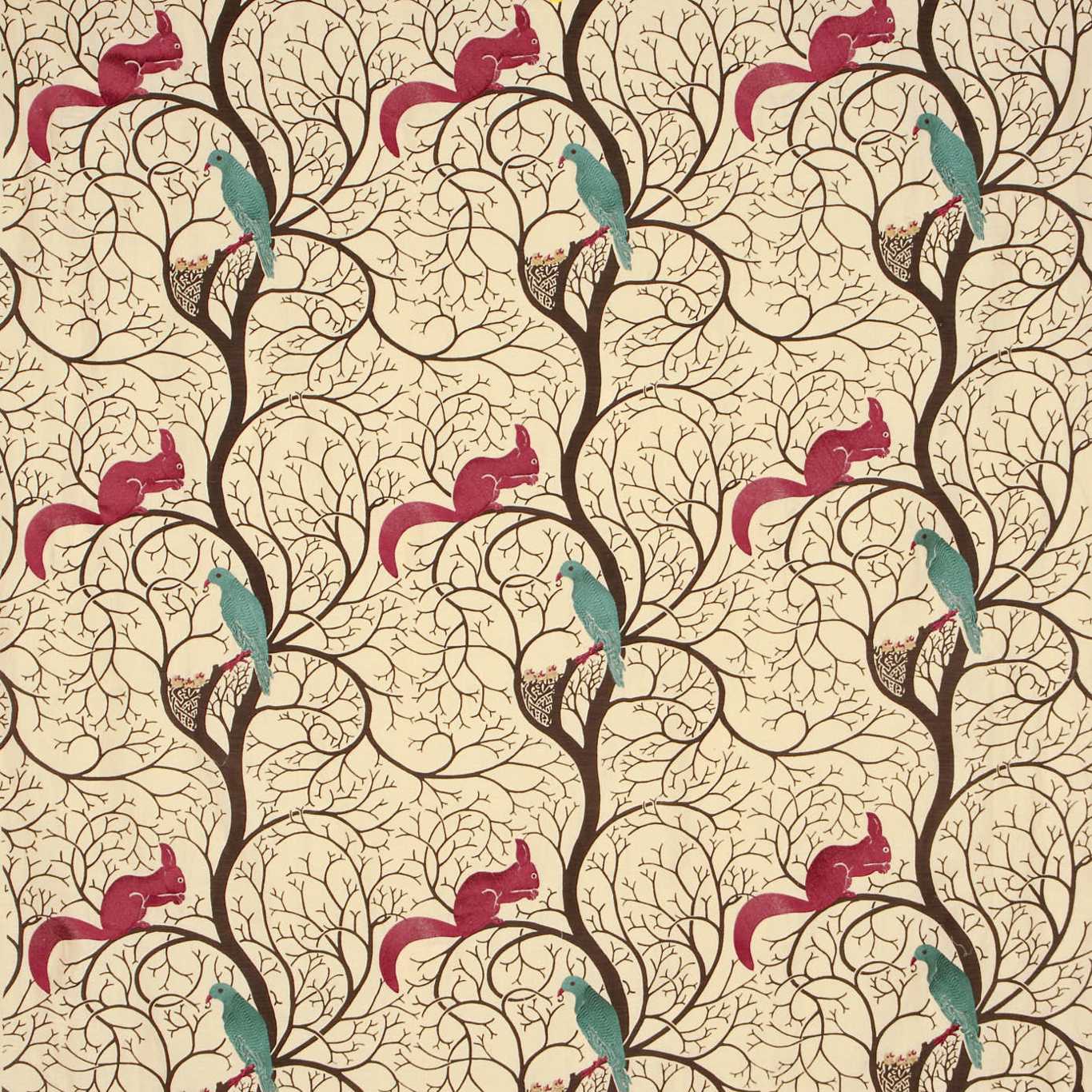 Sanderson Squirrel and Dove Embroidery