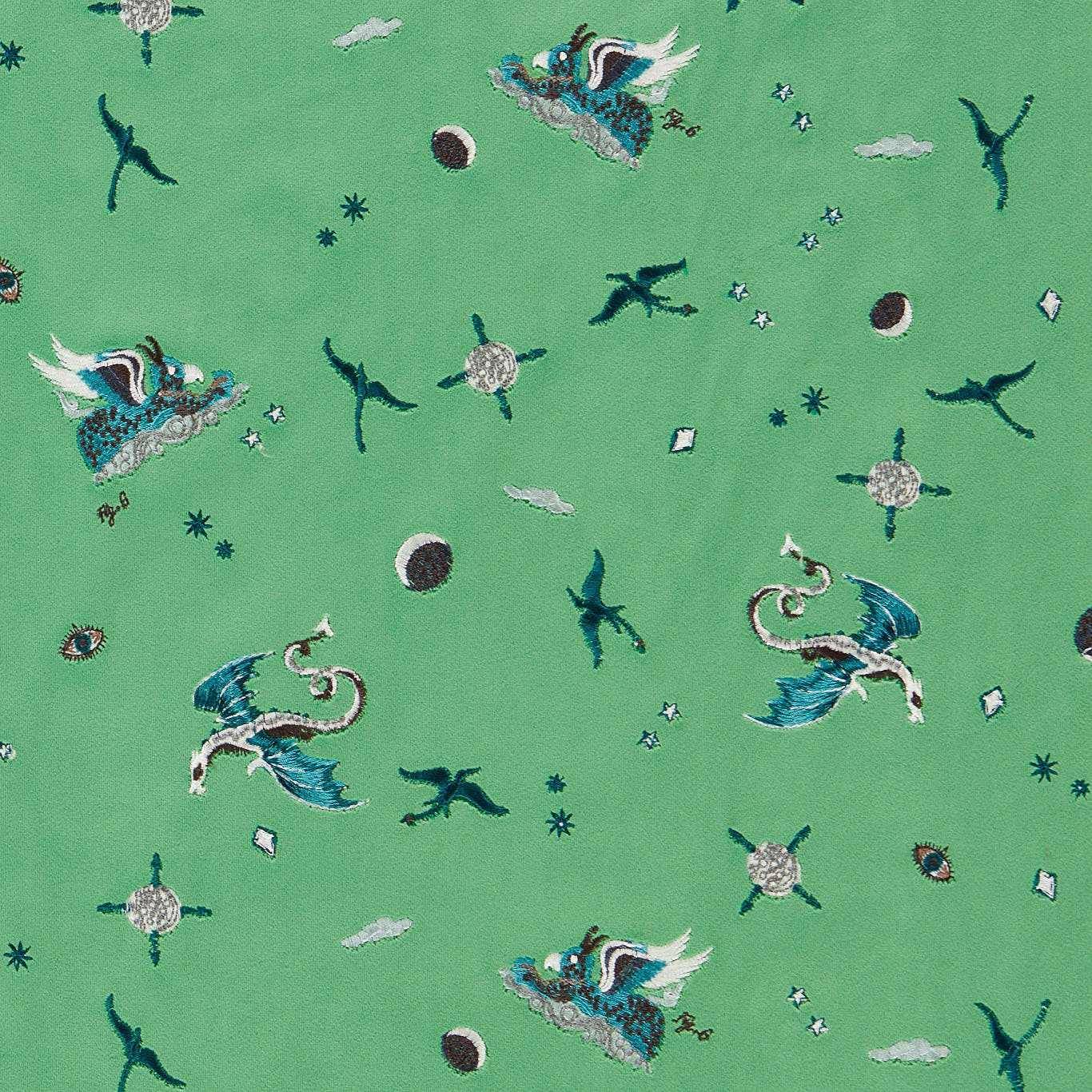 Clarke & Clarke Draco Cosmos Embroidery