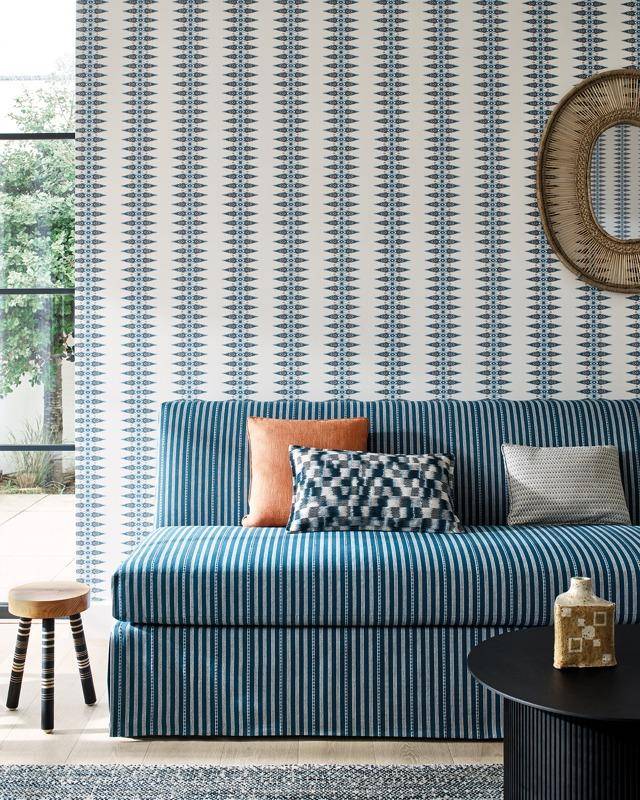 Jane Churchill Priya Stripe Wallpaper