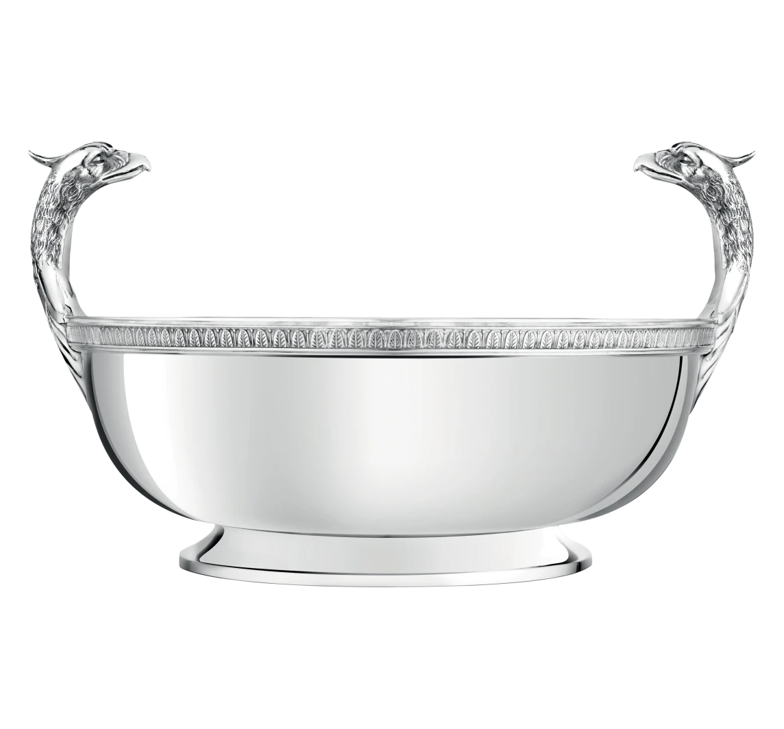 Christofle Malmaison Silver-Plated Schale/Tafelaufsatz