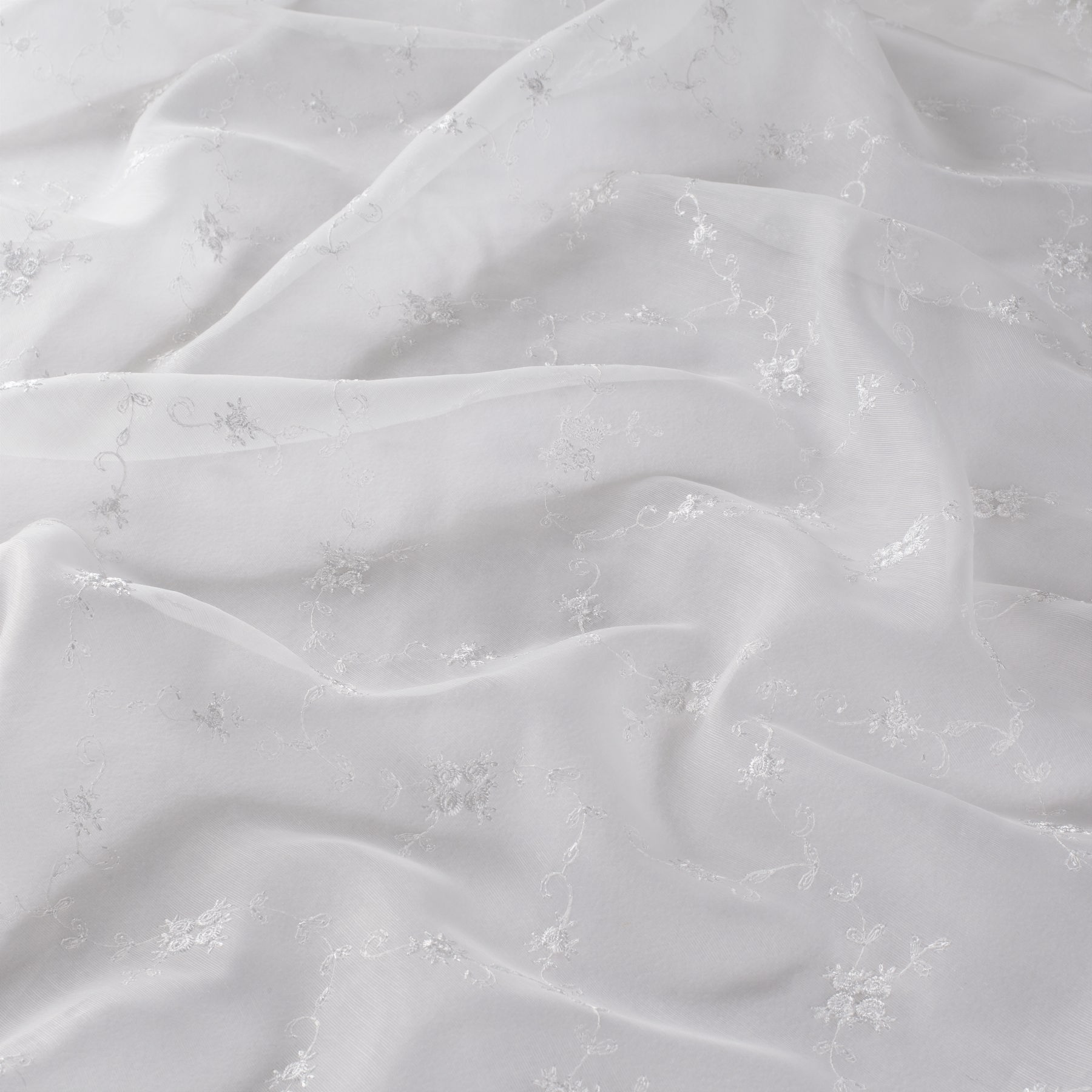 JAB Alona – Vorhangstoff Organza bestickt