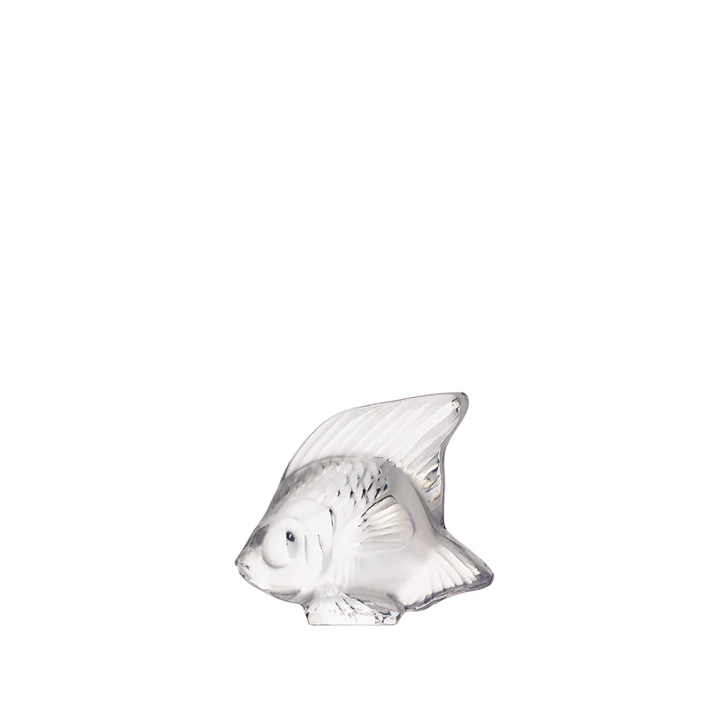 Lalique Fish Sculpture - Clear