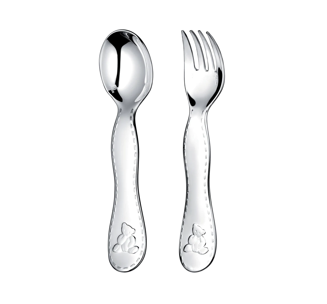 Christofle Charlie Bear Baby Beteck versilbert