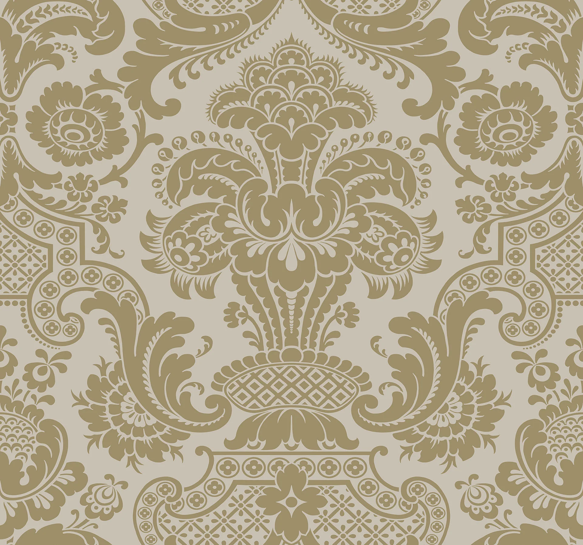 Metallic Gilver on Linen