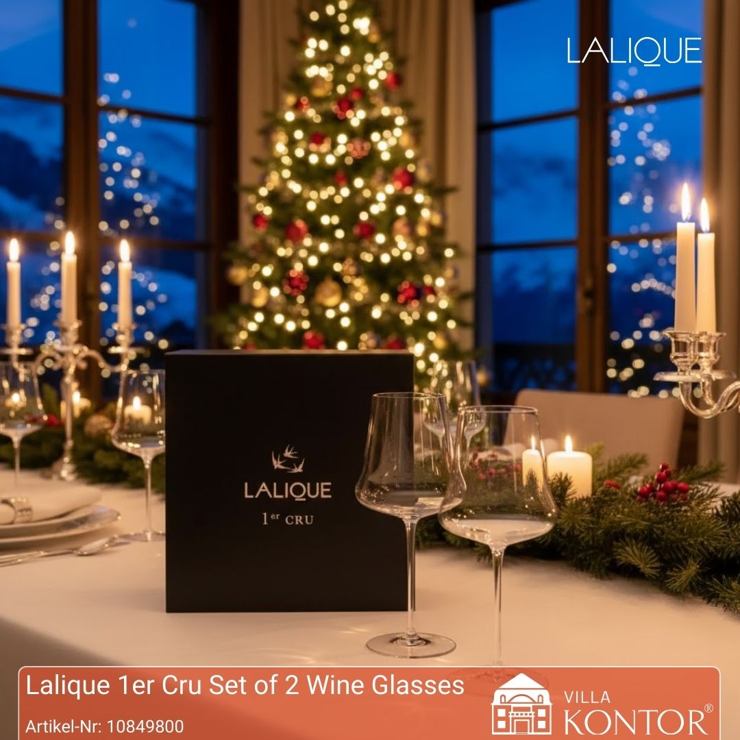 Lalique 1er Cru Weingläser – Set aus Kristall