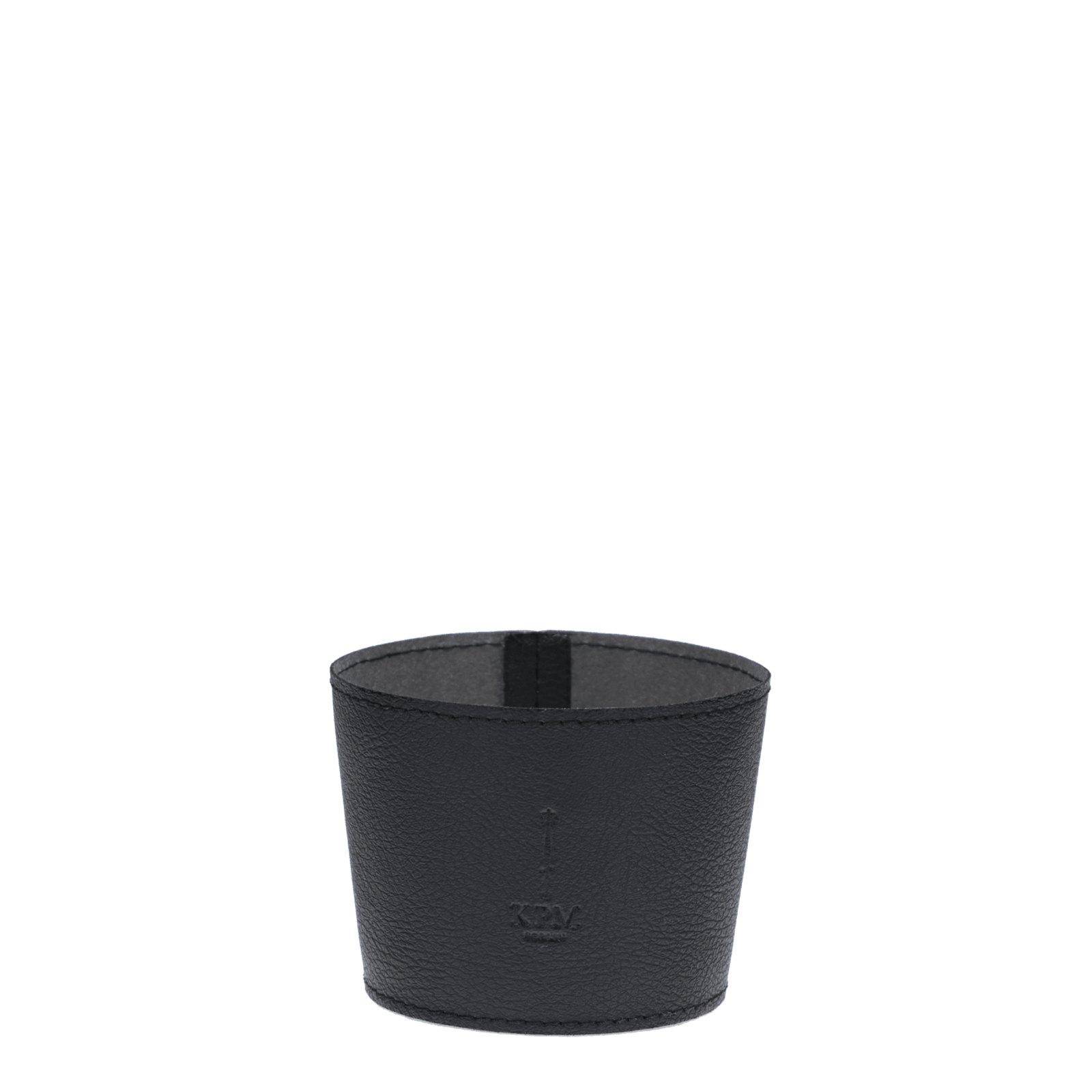 KPM Apfelledermanschette für den To-go Becher Schwarz