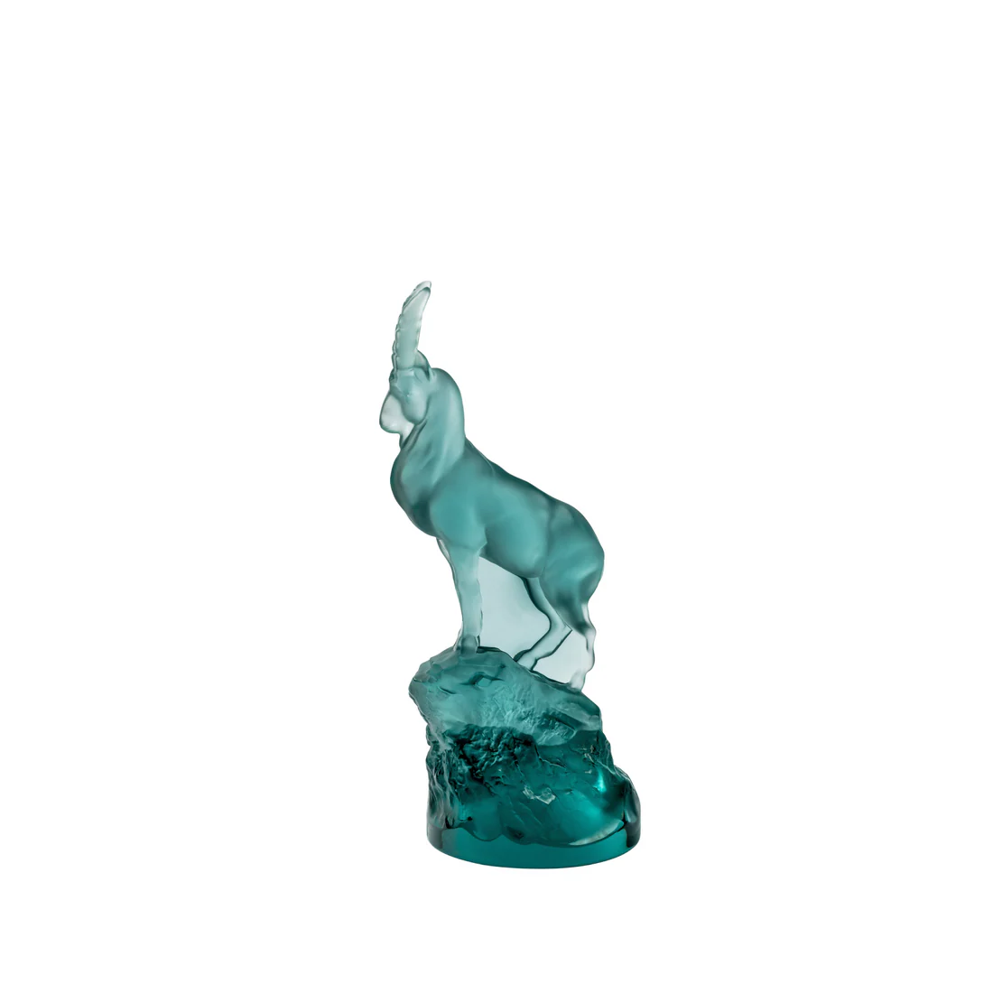 Lalique Bouquetin/Ibex Skulptur Persepolis Blue 